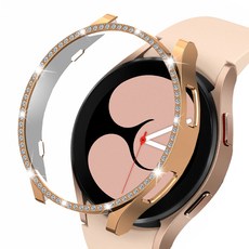 Luarable Galaxy Watch Cubic Bumper Case 40mm, 玫瑰金