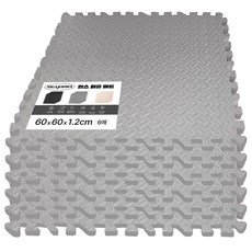 你家造和 健身拼圖地墊, 6個, 灰色