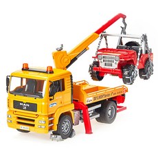 bruder MAN 卡車和吉普車壓鑄模型 BR02750, 混合色