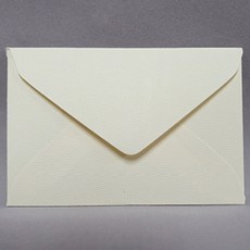 名片尺寸彩色迷你卡片萊妮紙明信片信封 95 x 60 mm, 象牙白, 100個