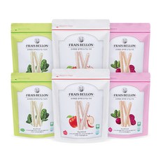 프레벨롱 유기농 롱떡뻥 과자 40g x 3종 x 2p 세트, 1세트, 사과, 비트, 시금치