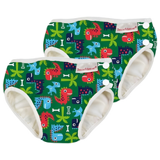 ImseVimse 超彈性防漏游泳尿褲 原野恐龍 7~10kg, 2件, M