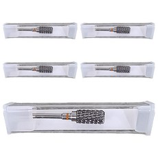 EOSO 磨頭 防鏽鎢鋼材質 2.35mm通用口徑 12.5mm磨頭長度, 12特粗磨紋2XC, 5件