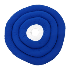 GOOD MO FAMILY 歸毛家族 防舔咬軟式頭套 高韌度輕柔防水布 細纖維棉填充, 地中海藍, XL, 1個