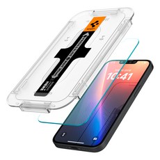 Spigen iPhone 鋼化玻璃螢幕保護貼 附Easy Tray對位器 Glas.tR Slim EZ Fit 2個, 1組