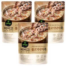 CJ bibigo 烤肉章魚粥 含牛肉, 420g, 3包