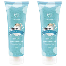 MY SCHEMING 我的心機 身體去角質霜 牛奶嫩白, 250ml, 2條