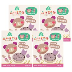 FOREST NOODLES 森林麵食 森林星星麵 紫心蕃薯, 熊熊造型 吃的到纖維和花青素, 200g, 4盒