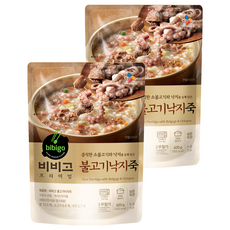 CJ bibigo 烤肉章魚粥, 420g, 2包