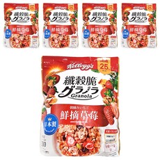 Kellogg's 家樂氏 Granola 纖穀脆 鮮摘草莓, 300g, 5包