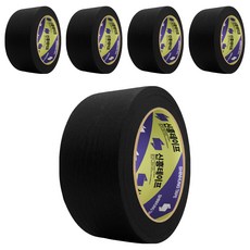 신흥테이프 마스킹 테이프 검정 48mm x 40m, 5개