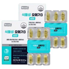 JuyeongNs 植物性Omega-3 600 30g, 2個, 30錠