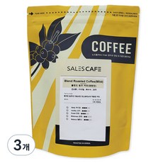 SALES CAFE 中深烘焙濃縮綜合咖啡, 無研磨咖啡豆, 500g, 3包