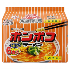 山本製粉 味噌味拉麵 92g, 6包