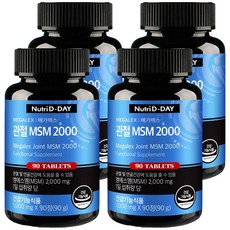 뉴트리디데이 메가렉스 관절 MSM 2000, 90정, 4개