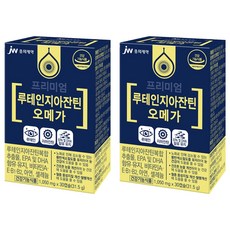 JW중외제약 프리미엄 루테인 지아잔틴 오메가 31.5g, 30정, 2개