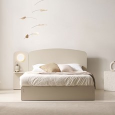 베디스 벨로체 넉다운 서랍형 호텔 침대 프레임 + 패널 세트 방문설치, 오트밀 베이지