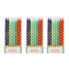 your Candle 細長生日蠟燭 + 燭台套組, 馬戲團, 24套