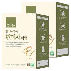 올가홀푸드 유기농 발아 현미차 티백, 10g, 15개입, 2개