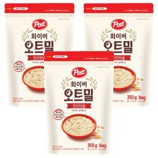 포스트 화이버 오트밀 오리지널 시리얼, 3개, 350g