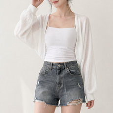 라라온 여성용 국내제작 간절기 레이어드 볼레로 가디건 TSP2403