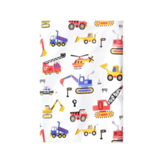 竹纖維三層嬰兒防水隔尿墊 70 x 50cm 工程車 可愛卡通圖案 柔軟舒適 方便攜帶, 1個