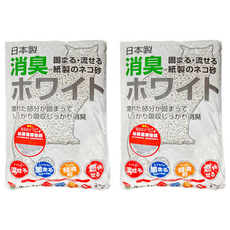 FUJIURA 藤浦 環保紙砂 泌尿健康檢視, 可沖馬桶 日本獸醫師推薦, 無香, 14L, 2包