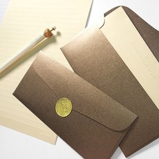 奢華珠光紅包袋 100入 + 貼紙 100入, 100個裝, 青銅色