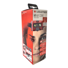 LEDLENSER 萊德雷神 HF6R Core 充電式數位調焦頭燈 紅色，內建鋰電池，鋁合金+PC材質，IP68防水防塵, 1個