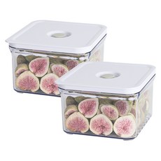 Changsin Living 昌信生活 FRANCO Franco Power Vacuum 真空沙拉容器中型 1.8L, 2個, 保鮮盒 1.8L