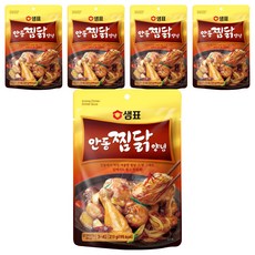 샘표 안동 찜닭 양념, 210g, 5개