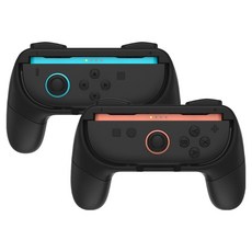 SPACE SHIELD 任天堂 Switch 2 Joy-Con 相容遊戲單手握把, 2個, 黑色, 單一商品