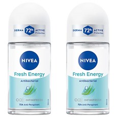 NIVEA 妮維雅 止汗爽身乳液 清新舒涼, 50ml, 2件