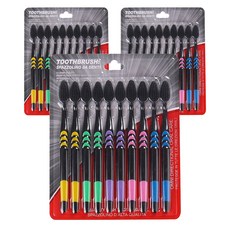 영바영 소프트 칫솔 가족용 10개 블랙, 3세트, 10개입