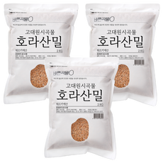 바른곡물 호라산밀 카무트 튀르키예산, 2kg, 3개