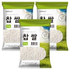대구농산 건강한밥상 찹쌀, 1kg, 3개
