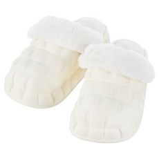 CARET 女款壓紋設計EVA毛絨拖鞋