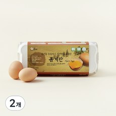 난각1번 올계 동물복지 자연방사 유정란, 10구, 2개