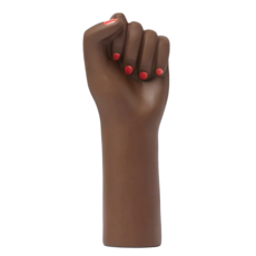 DOIY Girl Power 女子力花器 陶瓷 - 12.9x10.7x27.1 cm, S, 黑色