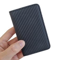 Fobika 編織圖案磁吸名片夾