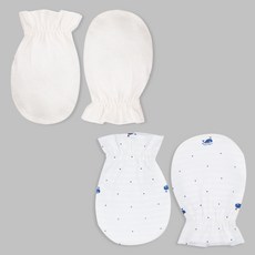 Organic Boom 嬰幼兒鯨魚寶寶夏季防抓手套2件組