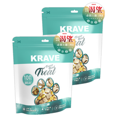 KRAVE 渴望 新鮮土雞佐鱉蛋凍乾, 土雞佐鱉蛋, 80g, 2包