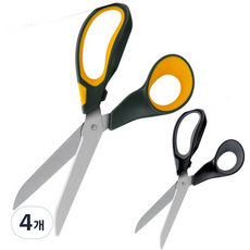 델리 무게중심 특대형 다용도 가위 D0209, 랜덤발송, 4개