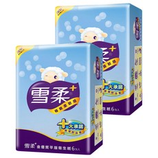 雪柔 金優質平版衛生紙 300抽 x 6包, 極緻柔韌觸感, 2袋
