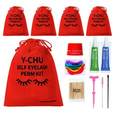 Y-Chu Season 3 無膠睫毛燙髮套裝 3 次全套, 混合色, 5套