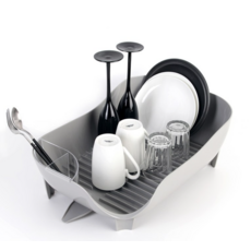 LIVING HAPPY Around 碗盤瀝水架, 淺灰色