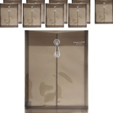 morning glory 1200 彩色直式信封文件夾, 10個, 煙燻色