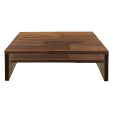 二層螢幕架, 拚接木色