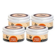 Tui Balms 舒緩呼吸精油蜂蠟膏, 橄欖油 維生素E 茶樹冬青精油, 40g, 4罐