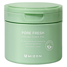 MIZON 毛孔清爽去角質化妝水棉片 60p, 60枚入, 1個